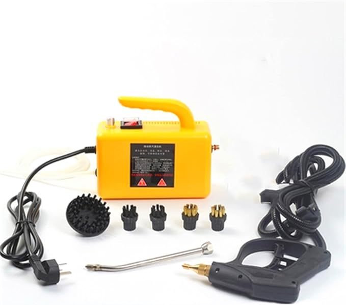 2600W High Pressure Handheld Steam Cleaner Cleaning Car Steamer for Auto Detailing Portable Electric Steam Machine Home Use Kitchen FloorsYellow