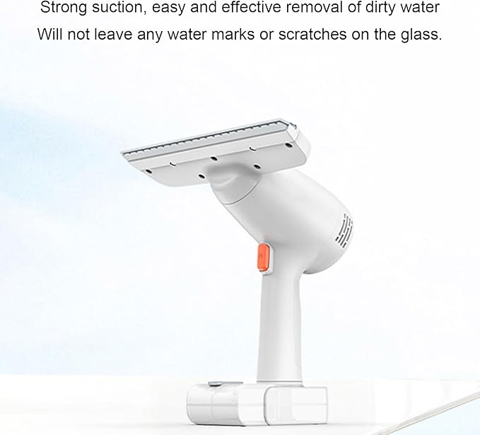 Cordless Window Vacuum Cleaner Strong Suction Electric Window Tool Suitable for Shower Wall Glass Mirror Countertop Tiles