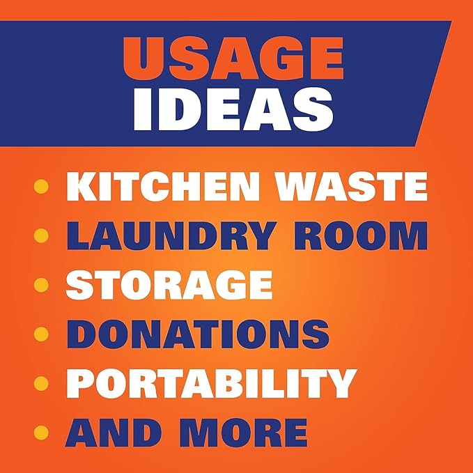 Ultra Strong Tall Kitchen Trash Bags 13 Gallon 80 Count