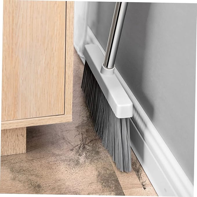 Beaupretty Broom and Dustpan Set with Ergonomic Handle for Effortless Home Cleaning Lightweight and Flexible Bristles for Indoor and Outdoor Use for Kitchens Garages and More