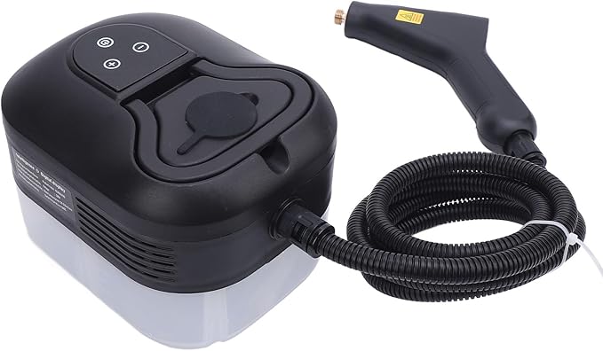 Steam Cleaner Portable Car Cleaning Steamer with 3 Brush Heads for Stovetop Wall Bathroom Kitchen Living Room Hard Floors Tiles (US Plug 110V)