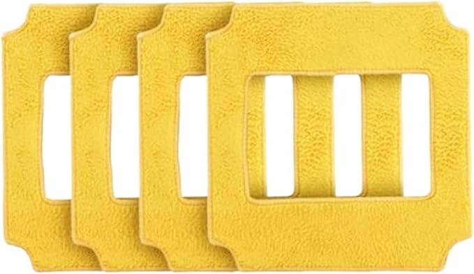 4pcs Mops Window Cleaner Glass Washer Cloth Mop Orignal for Machine QHC004/RL880/RL1188/2988/3325/3368 (Color : 4pcs Grey mops)