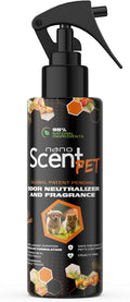 PET Odor Neutralizing Pet Freshening Spray Nano-Activated 98% Natural Alcohol-Free Grooming Spray for Dogs Cats &amp Fabrics Long-Lasting Touch-Release Fragrance - Sweet Jazz (200mL)