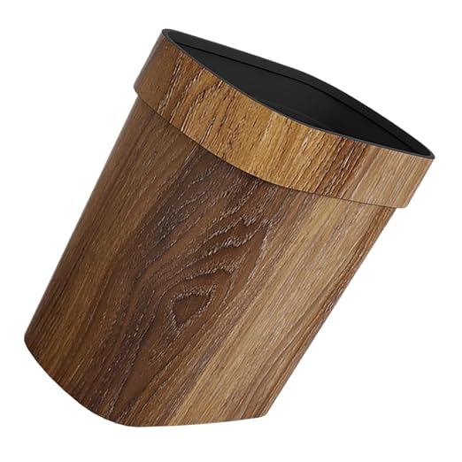 Vaguelly Kitchen Garbage Can Lid Bathroom Wastebasket Trash Can for Home Office Bedrooms Easy to Use