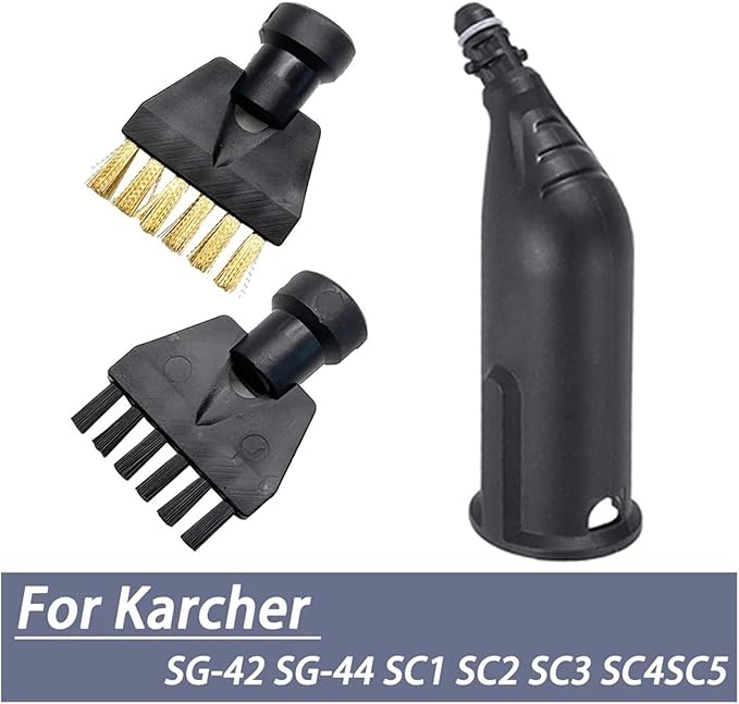 Carpet Cleaning Machine Accessories Vacuum Cleaner Nylon Copper Brush Steam Cleaners Parts NozzleCompatible for Karcher SG-42 SG-44 SC1 SC2 SC3 SC4 Household Cleaning Tools(Nylon Brush)