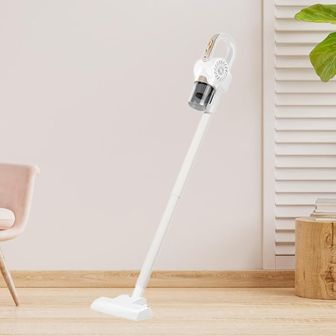 Cordless Vacuum Cleaner with High Suction for Various White