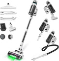 Cordless Vacuum Cleaner 55Mins Vacuum Cleaners for Home 15-in-1 Self-Standing Stick Vacuum with LED Light Anti-Tangle &amp Wall Mount Charge Lightweight Vacuum for Hard Floors Carpets Pet Hair