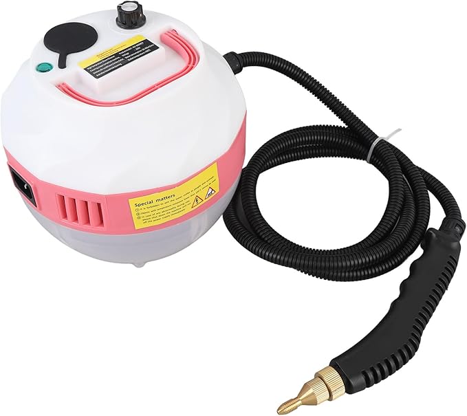 1500W Steam Cleaner Handheld Steam Cleaner High Temperature Cleaning Machine with 3 Brush Heads for Home Bathroom Kitchen (US Plug 110V)
