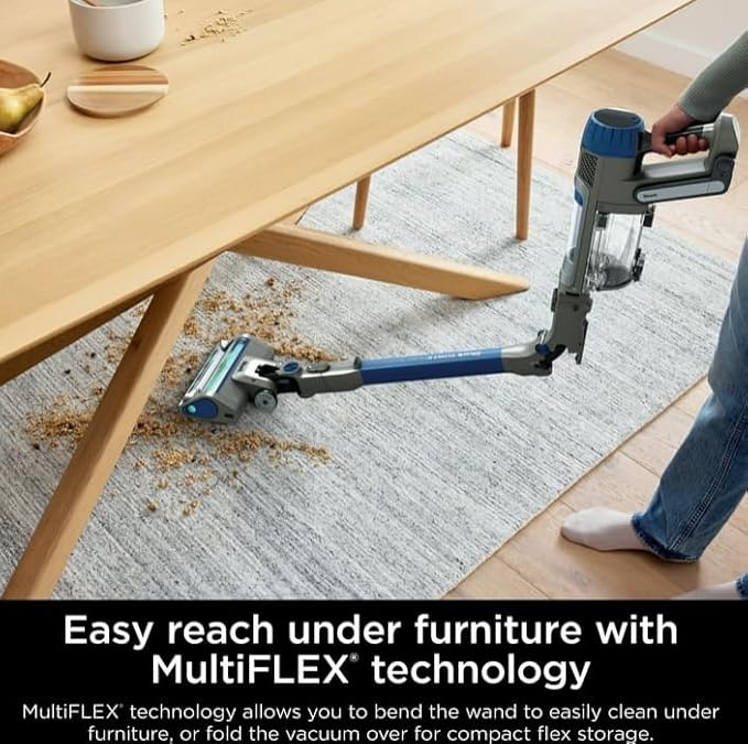 Shark IP1250 PowerDetect Cordless Stick Vacuum Cleaner - DuoClean Detect Nozzle &amp MultiFLEX Wand Blue (Renewed)