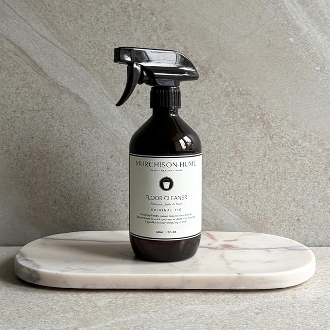 Murchison-Hume Natural Floor Cleaner Spray – Pet-Friendly Non-Toxic Plant-Based Formula for Hardwood Tile &amp Laminate – Streak-Free Shine Australian White Grapefruit – 17oz Bottle (2 Pack)