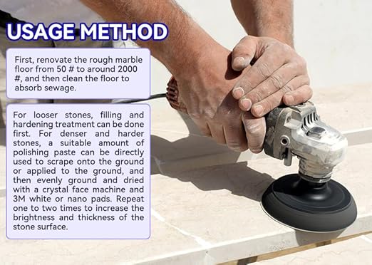 Marble Polishing Paste Nature Stone Polishing Kit Granite Sealer &amp Protectant | Polish Paste for Granite Quartz Marble Travertine Kitchen Countertop（1kg）