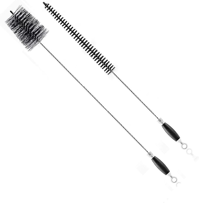 Fuller Brush Dryer Vent and Hose Brush Lint Removal Kit – Includes 27.5 Flexible Vent Brush and 35.5 Dryer Hose Brush with Spiral Bristles for Deep Cleaning