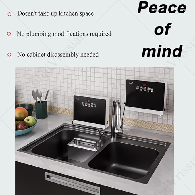 360w Multifunctional Sink Dish Washing CleanerDishware Fruits Seafood DishwasherAll Round CleaningDurable MaterialsRestaurant Catering Servicesfor Home Use