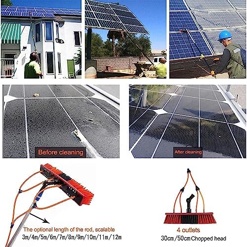 Window Cleaning PoleSolar Panel Cleaning EquipmentTelescopic Window Washing EquipmentWater Powered Window Cleaning Pole for Outdoor Tall Windows