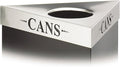 Safco Products 9552BL Trifecta Waste Receptacle 34 High Base with 9560PC Plastic Trifecta Lid 19-Gallon Black