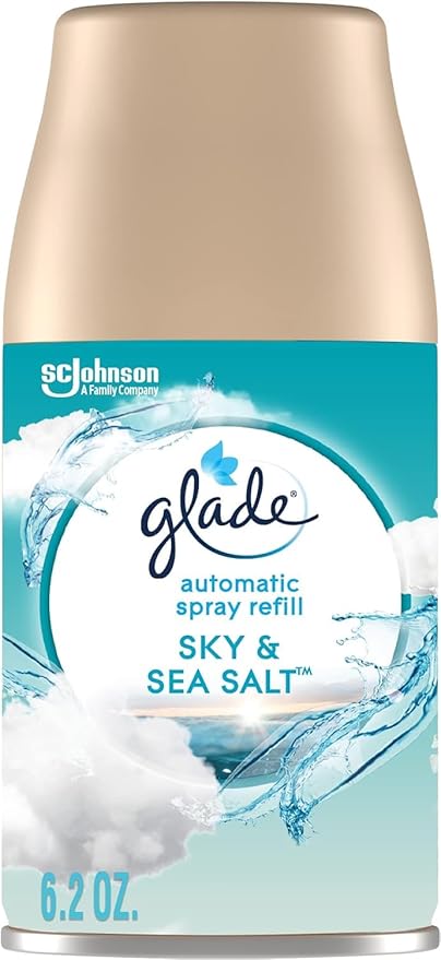 Glade Automatic Spray Variety Pack 6.2 oz Sky &amp Sea Salt Clean Linen and Joyful Citrus &amp Daisies