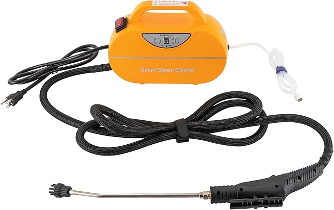Multifunction Handheld Steam Cleaner 1800W Car Steam Cleaners for Home Use High Pressure Steam Clean Mobile Cleaning Machine Electric Portable Steamer for Cleaning (Yellow)