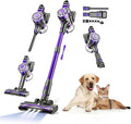 Cordless Vacuum Cleaner for HomeLightweight Stick Vacuum Cordless Rechargeable with Power Suction Up to 35 Mins Runtime Hardwood Floor Vacuum for Pet HairCarpetsTile(Black)
