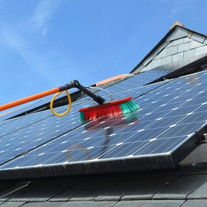 30 ft Window Cleaning Kit with Extension Pole/Telescopic Water Fed Brush System