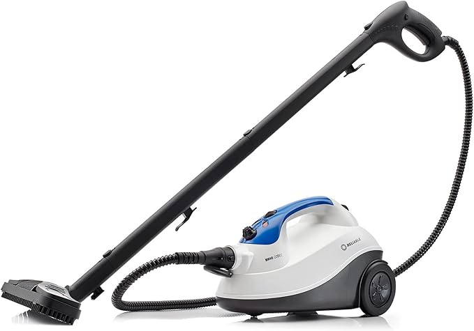 Brio 220CC Canister Steam Cleaner - Steamer for Cleaning Tile Grout Hardwood Floor Freshens Carpet Cars and Automobiles with 65 PSI Pressure