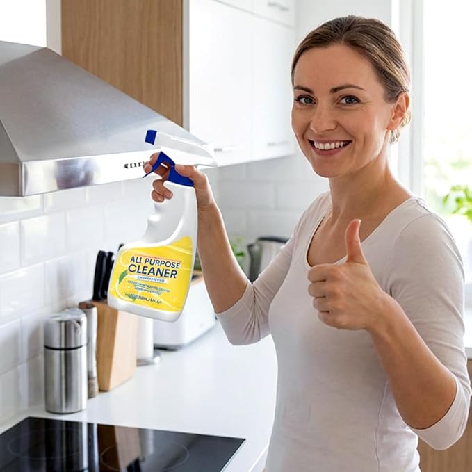 Clean Up Kitchen Oil Stains Spray Kitchen Heavy Oil Cleaner Spray Multi Purpose Degreaser Cleaner Spray Removes Grease Grime And Stains On Microwave Oven Stove Top Heavy Duty for Kitchen (2Pcs)
