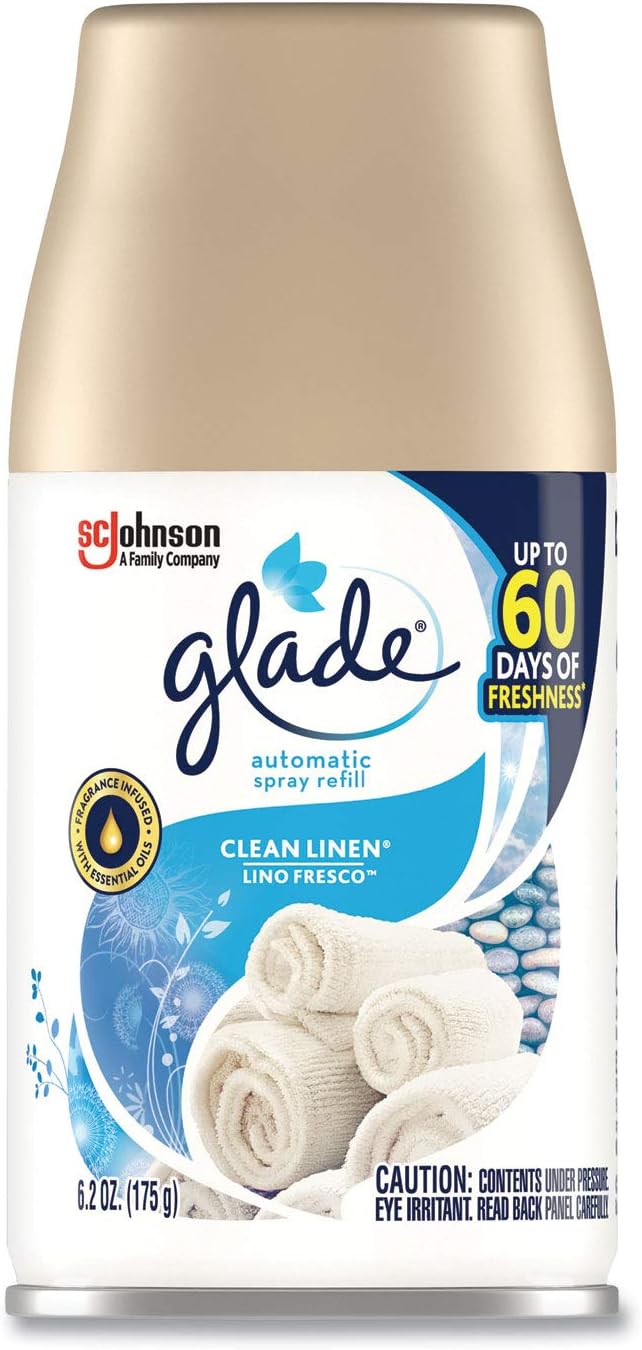 Glade Automatic Air Freshener Clean Linen 6.2 Oz 6/carton