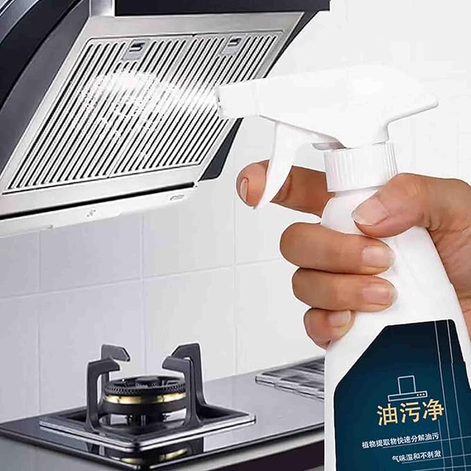 TANOOS Kitchen Stain Remover Kitchen Stain Remover for Stubborn Grease and Grime Oil Stain Cleaner Kitchen Grease Cleaner For Kitchen Bathroom Etc
