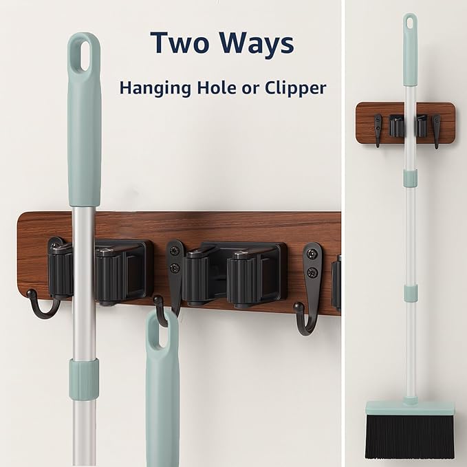 Broom and Dustpan Set – Heavy-Duty Broom and Dustpan for Home Cleaning Tool Dustpan and Broom with Handle Outdoor Broom and Dustpan Set • Your Home Essentials (Green)