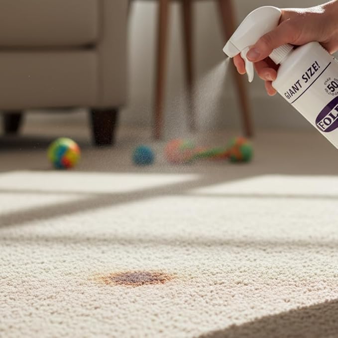 Quality Instant Carpet Spot Remover 36 fl oz. Powerful Carpet Cleaner for Pet Stains Grease Red Wine Coffee &amp More Water-Based Non-Toxic No Rinsing Required