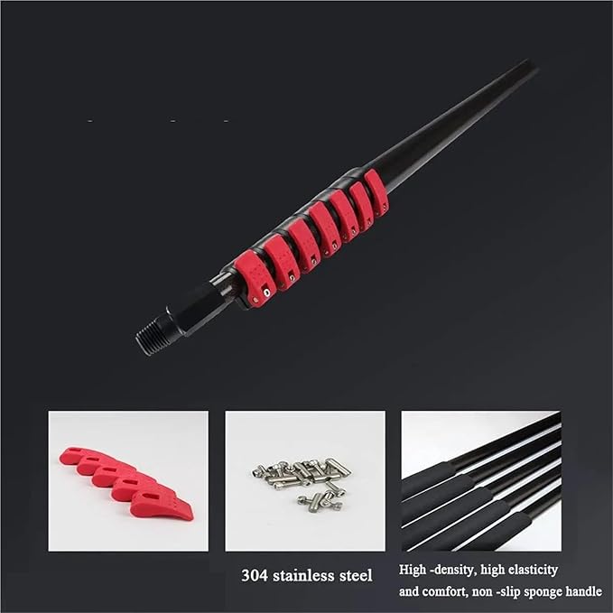 Solar Panel Cleaning Brush Multifunctional Telescopic Window Washer For Cleaning Windows With PoleWater Fed Pole