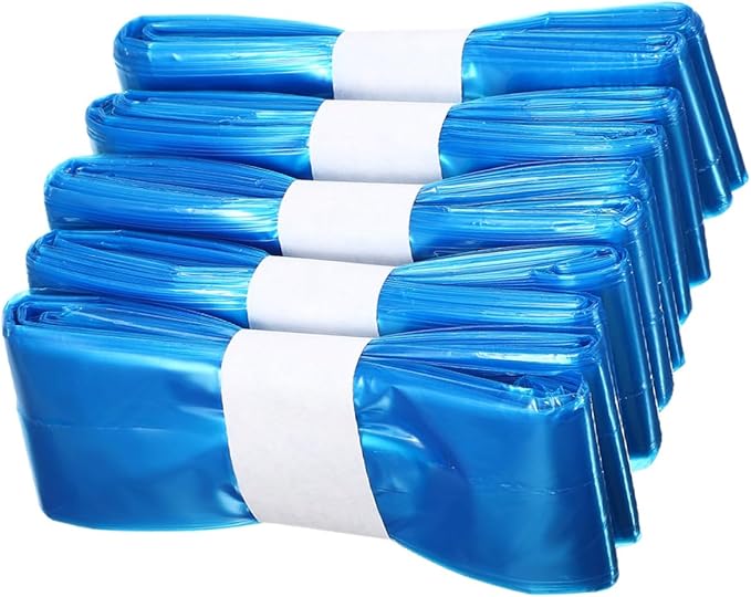 Diaper Pail Bags 5 Rolls 260mm X 7m Pe Odor-resistant Trash Bags Blue Diaper Organizer Refill for Nursery Waste Disposal