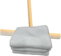 Wood Stick MOP in T Shape. Tradional Cuban Mop. Palo de trapear Cubano Include 3 Microfiber Cleaning Cloths Ultra Absorbent