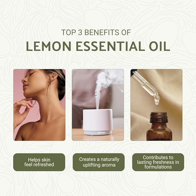 Lemon Essential Oil - Direct from Citrusmade Southern Italy - Cold Pressed - Aceite de Limón for Aromatherapy Massage Diffuser DIY Candle and Soap Making - 2lbs