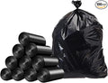55-60 Gallons Trash Bags 100 Bags Jumbo Large 58 x 38 Inch Tall Black Garbage Bags 1.4 Millimeter 10 Rolls Heavy Duty Thickened Waste Bags Ideal for Home Kitchen Restaurant Office Garden