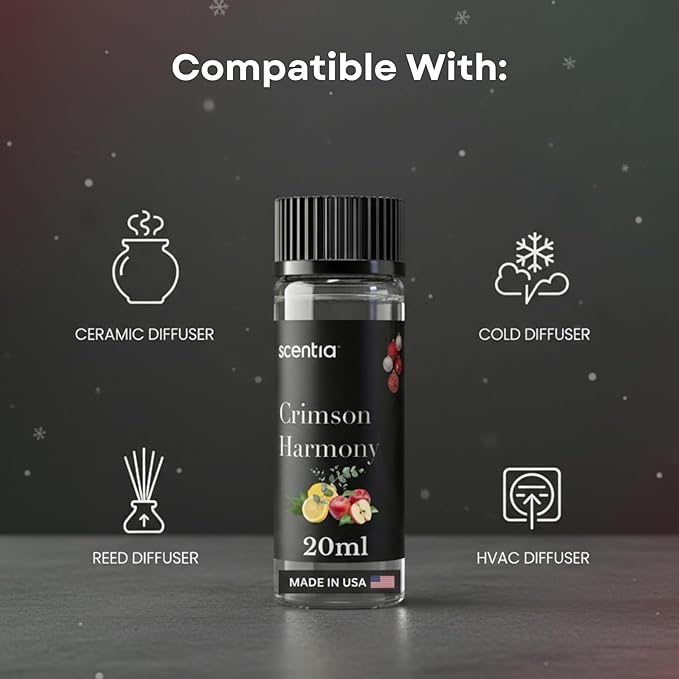 Scentia Cozy Pine Gingerbread Fragrance Oil Collection – Long Lasting Aromatherapy Diffuser Oil for Candles Home &amp DIY Bakery Scents 3x20ml Discovery Set – (Perfect for Winter &amp Holiday)