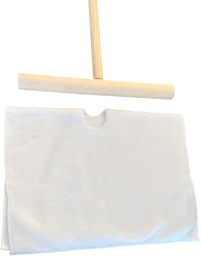 | Cuban Wood Mop | T Stick with Magic Microfiber Reusable Cloth Cuban Style Mop. Mops Floor Cleaning | trapeador de microfibra para piso