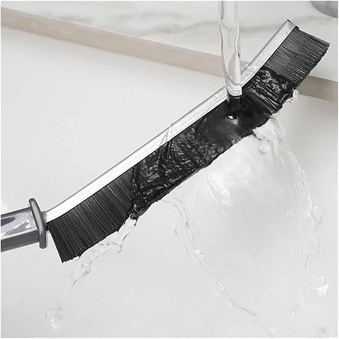 Kitchen Toilet Tile Joints Dead Angle Hard Bristle Cleaner Brushes for Shower Floor Line Durable Grout Gap Cleaning Brush(Black- 3PC)
