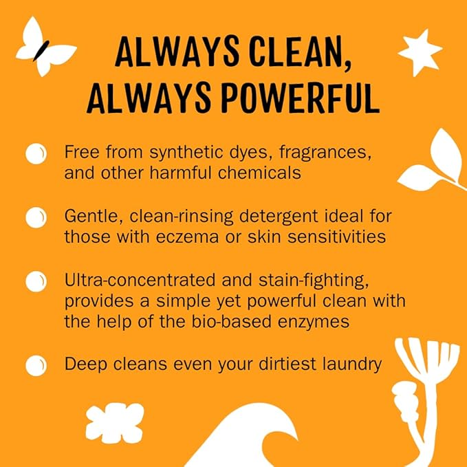 Molly's Suds Liquid Laundry Detergent | Clean Laundry Detergent Soap for Sensitive Skin | 2x Concentrated High Efficiency (HE) | Citrus Grove - 100 Loads