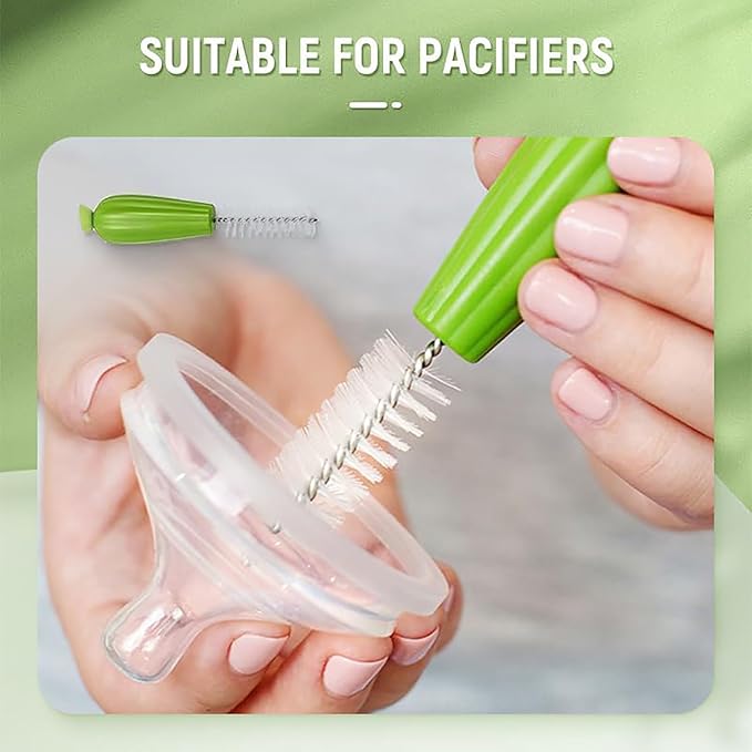 Cactus Bottle Brush Set Creative Cactus Cleaning Brush Set Multifunctional Cup Straw Brush Cactus Cleaning Brush - Includes Bottle Brush &amp Nipple Brush &amp Detail Brush &amp Straw Brush (2se