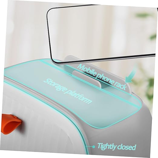Luxshiny Compact Mini Desktop Trash Can Space-Saving Waste Basket for Vanity Office Use Removable Hidden Basket Design for Spaces and Tabletops