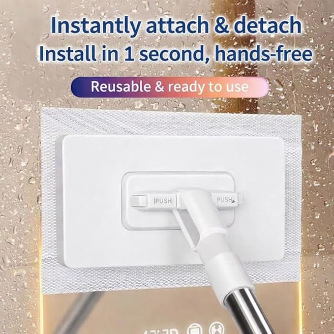 Cloth Changing Mini Mop Convenient &amp Efficient Retractable Cleaner with Cloth Changing Feature Suitable for Home Cleaning Floor Sweeping &amp Corner Cleaning (Purple)