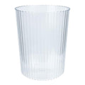 USHOBE Plastic Buckets 1 PC Round Plastic Waste Basket Clear Trash Can Small Wastebasket Garbage Container Bin Acrylic Cylinder Vases Water Bucket