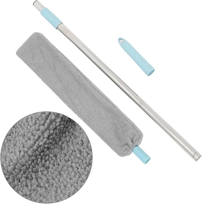 Retractable Gap Duster Cleaner Microfiber Cloth Extendable Long Handle for High Ceilings Furniture and Tight Spaces Essential Cleaning Tool for Home and Office