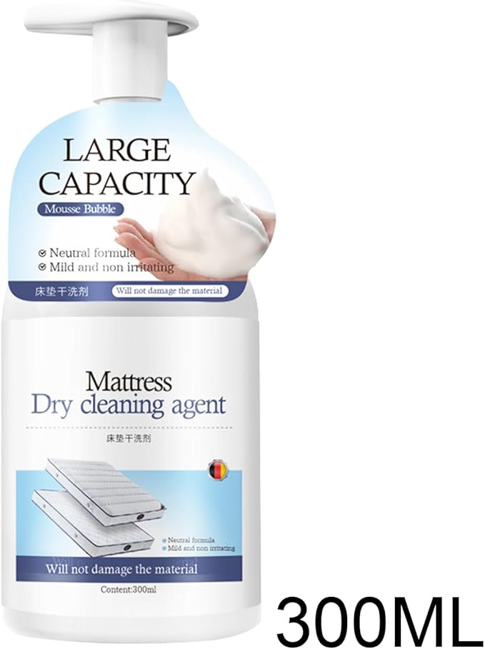 Mattress Stain Remover 300ml Plant-Based Quick-Drying Spray for Sofa Bed Carpet Couch Rug Upholstery Fabric Furniture Laundry Cleaning