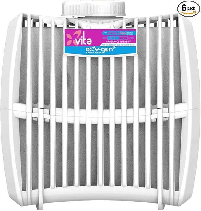 Oxygen-Pro - Vita - Medium Fragrance Cartridge For Oxy-Gen Powered Commercial Air Fresheners and Deodorizers (6 Pack)