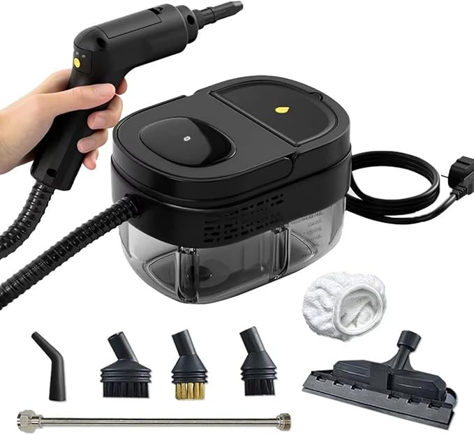 Handheld Steam Cleaner 2500W Multifunctional High-Temperature Sterilization and Disinfection Steam Cleaner 1600ML for Car &amp Home with 7 Pcs Accessories