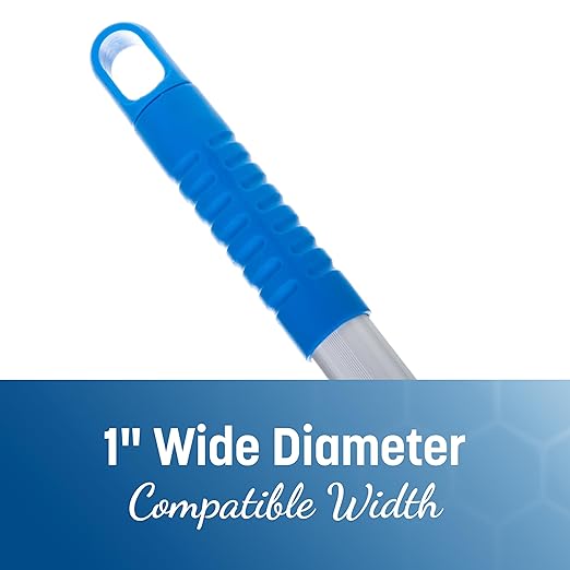 Carlisle FoodService Products Aluminum Mop Handle Flat Handle for Cleaning 43 To 70 Inches Silver (Pack of 12)