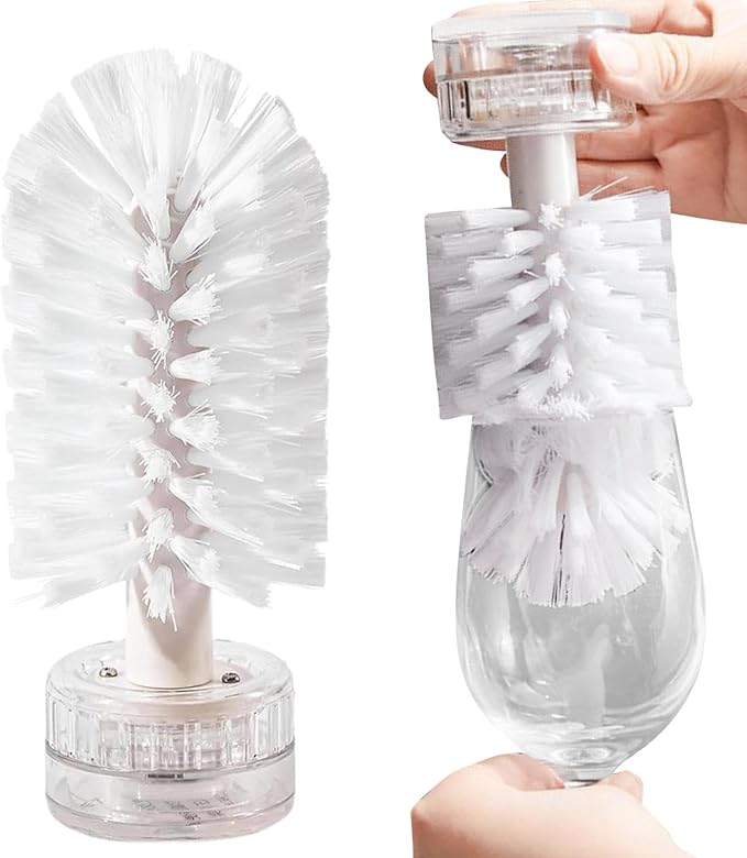 Suction Cup Brush for Sink Wine Cup Cleaner Brush Portable Turtle Scrub Brush Glass Bottle Bristle Brush Glassware Cleaning Brush Suction Cup Glass Cleaner Wine Glass Cleaning Brush