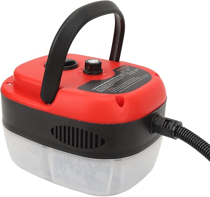 Handheld Steam Cleaner 2500W Portable High Pressure Steam Cleaner with Brush Heads High Temperature Steam Machine for Kitchen Furniture Bathroom Car US Plug 110V (Red)