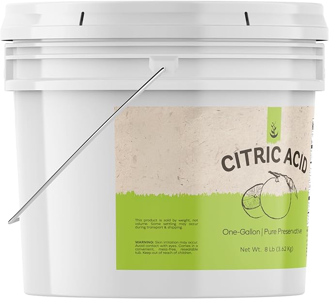 PURE ORIGINAL INGREDIENTS Citric Acid (1 Gallon) Pure &amp Undiluted All Purpose Cleaner Enhancer